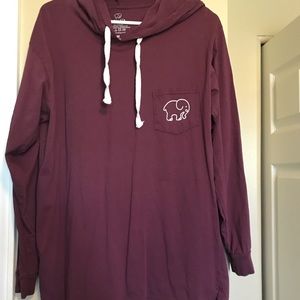 Ivory Ella T Shirt Hoodie SZ M